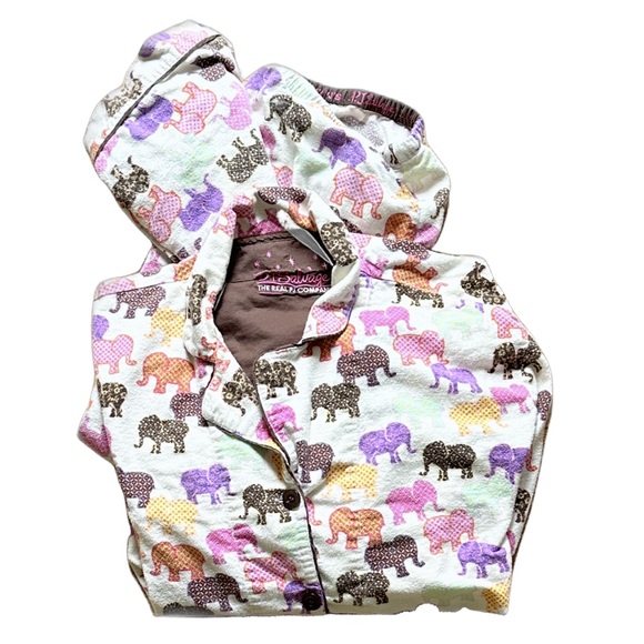 Colorful Elephants Pajama Set ~ M/L - Picture 16 of 16